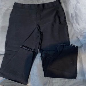 Black ankle dress pants